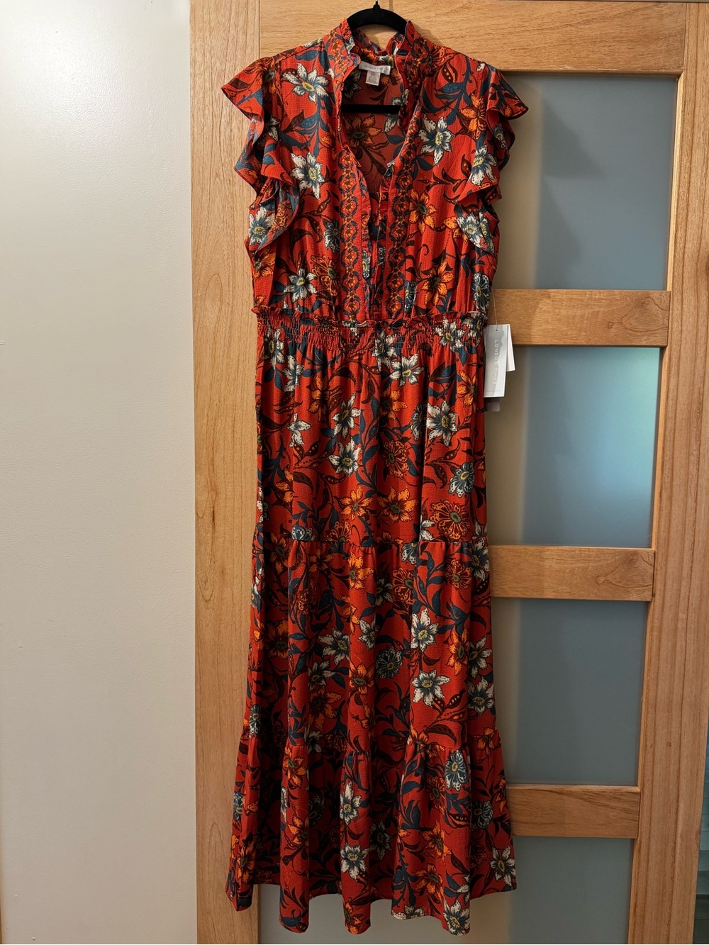 London Times Victorian Floral Maxi Dress